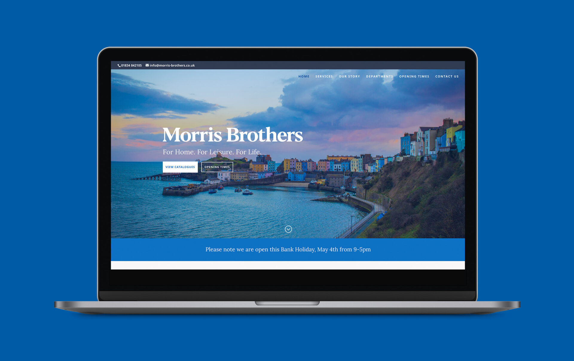 Website Creation Homepage Morris Brothers Project