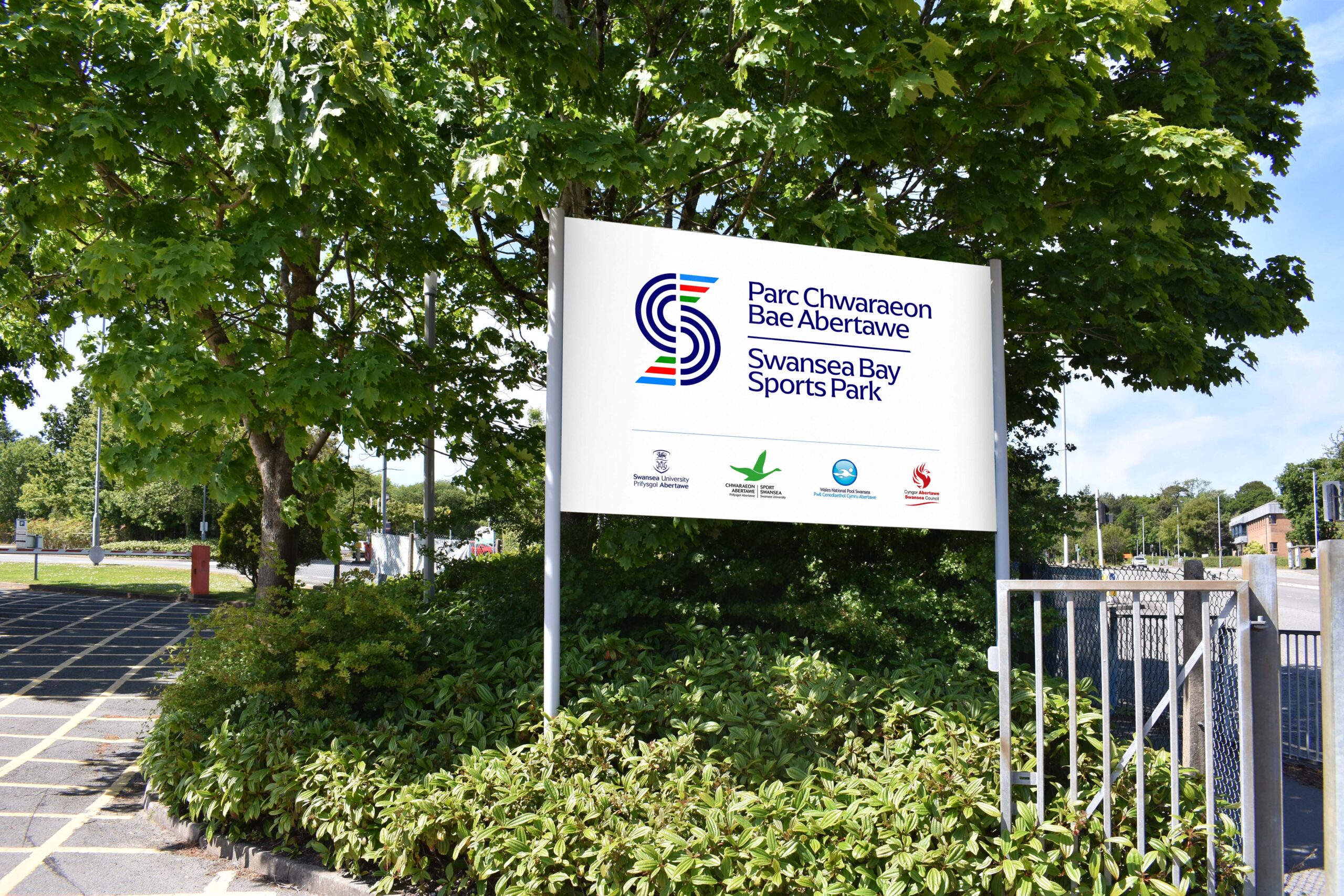 Brand Development Project Swansea Bay Sports Park Logo Signage