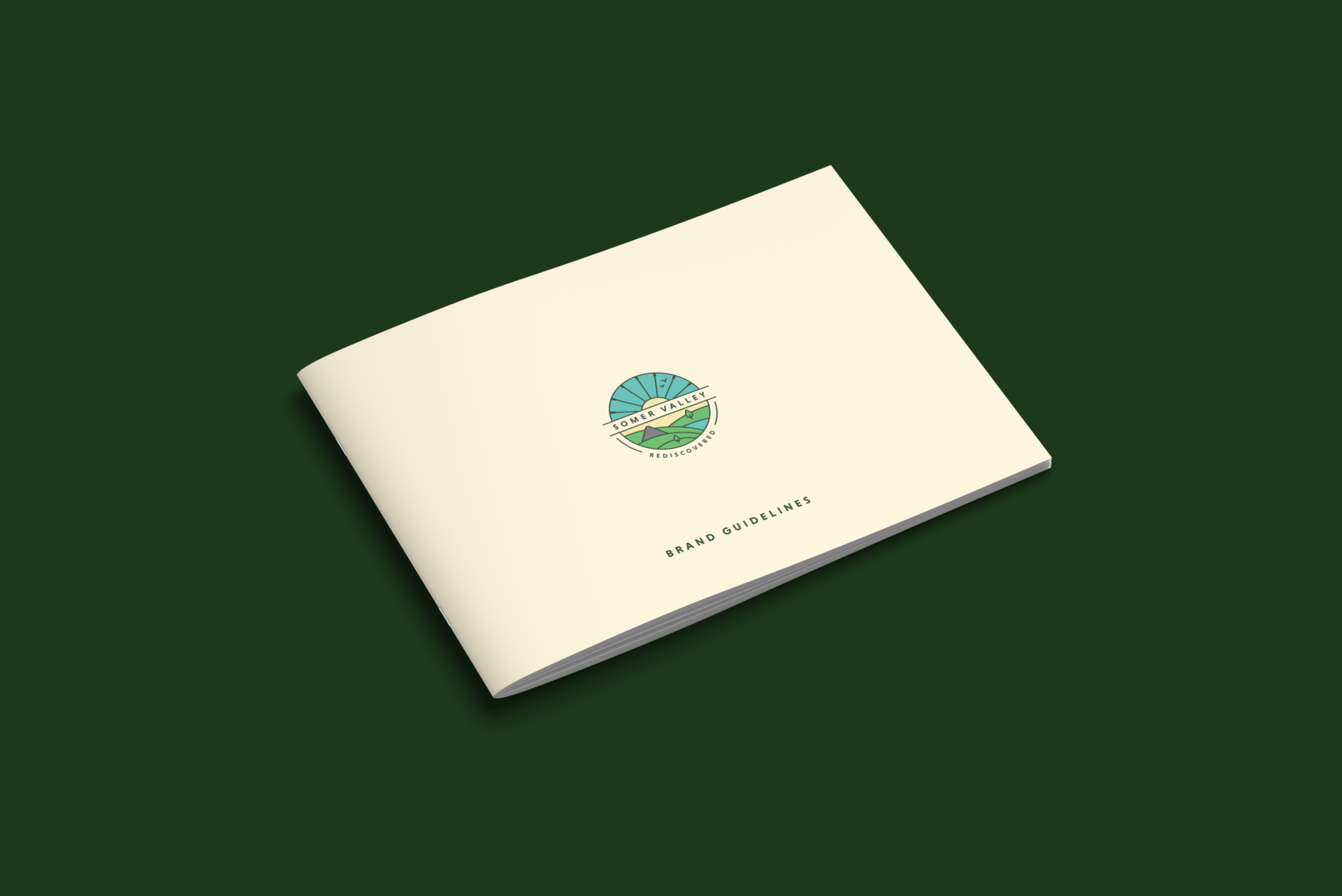 Logo Identity Somer Valley Project Brand Guidelines Book Front