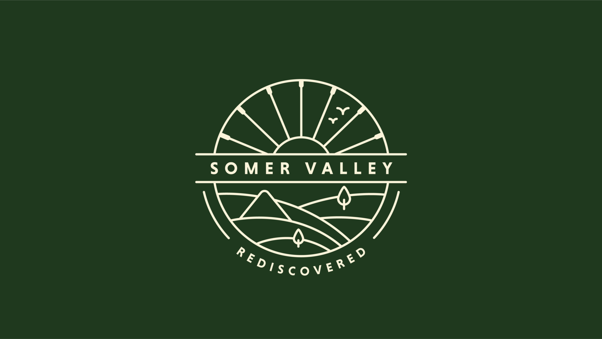Logo Identity Somer Valley Project Green & Cream Logo